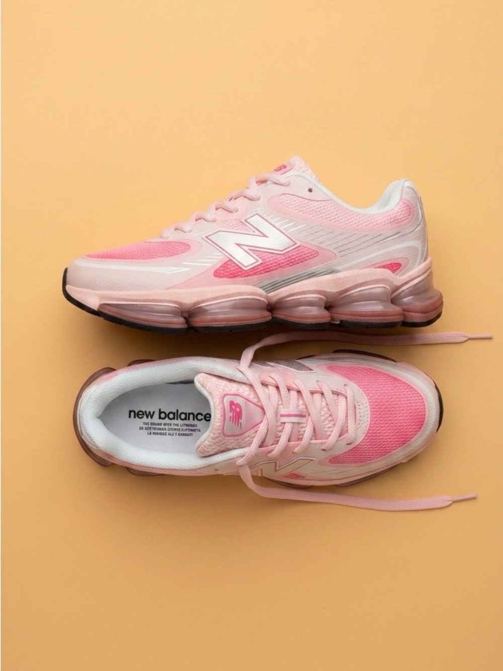 New Balance Women's Pink Mesh Athletic Sneakers